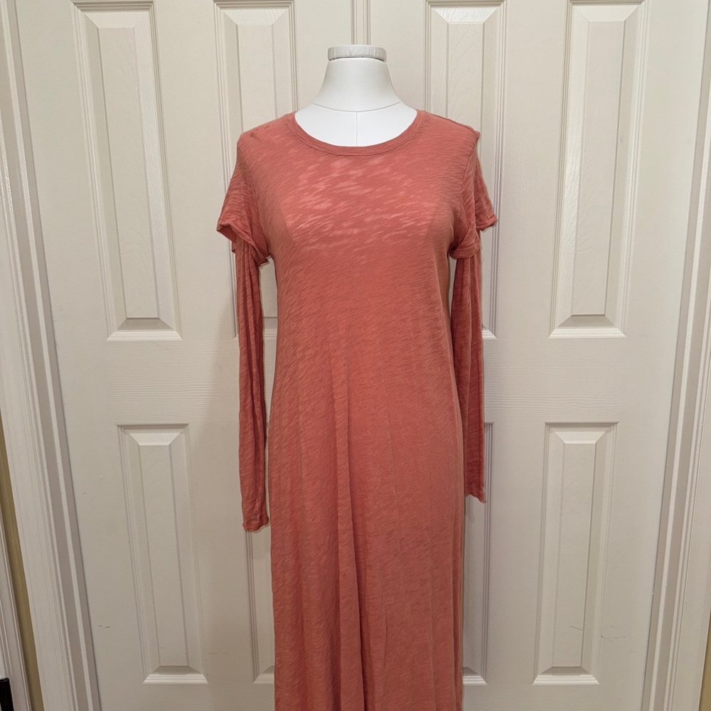 ATM Women’s Long Sleeve Coral Dress